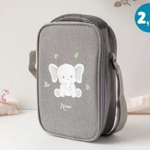 LANCHEIRA TÉRMICA 15X7X24CM CINZA 2.5 L