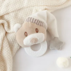 URSO 13CM  MORDEDOR E PELUCHE