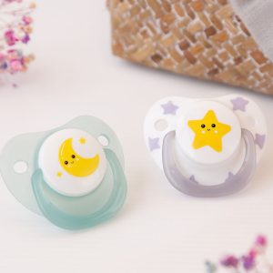 CHUPETA BRILHA NO ESCURO 2U + 6MESES