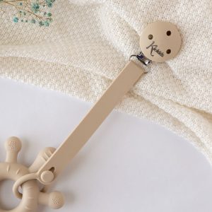 PORTA-CHUPETAS SILICONE BEGE